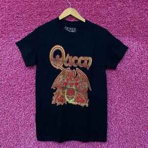 Queen Freddie Mercury Logo Rock Tshirt size Small